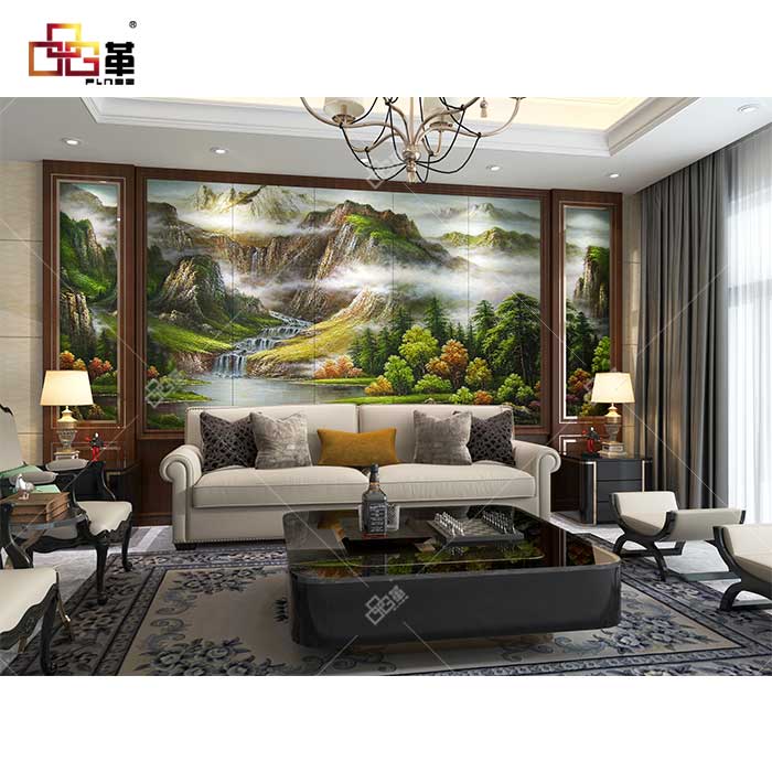 LD003大壑源长+背景墙组合框KC008
